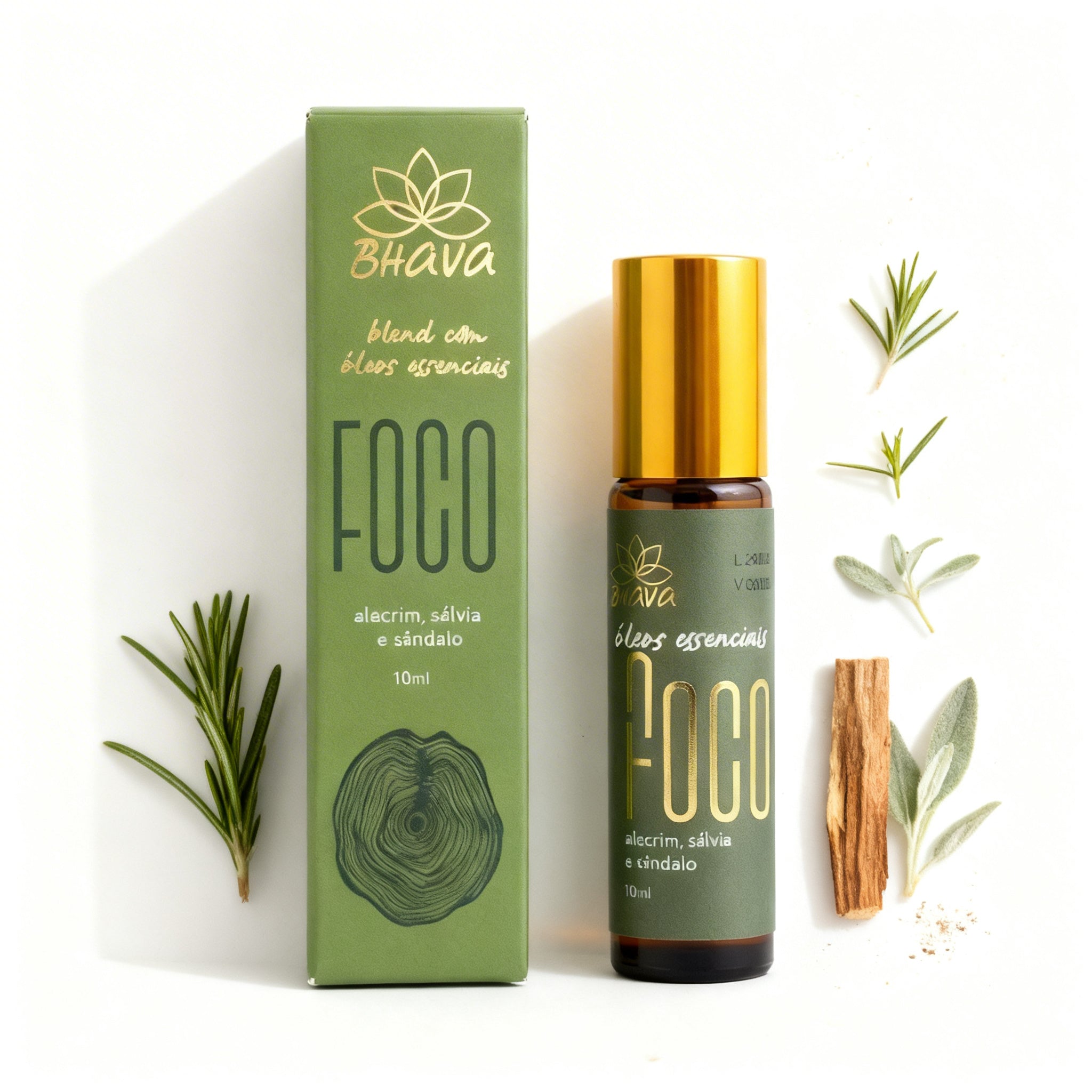 Roll-on blend aromático - Foco 10ml 100% natural
