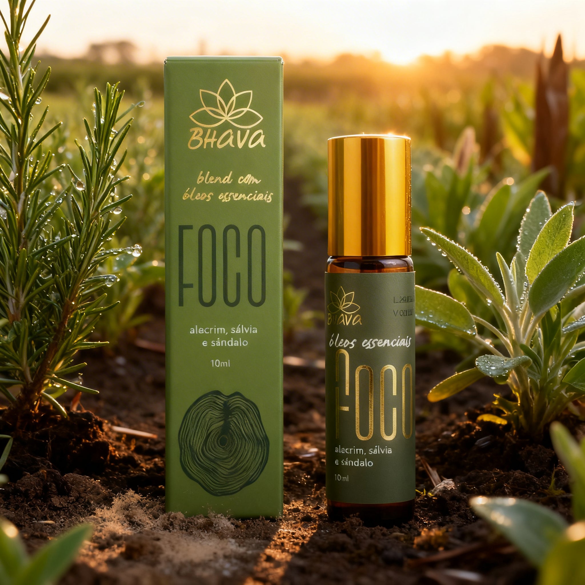 Roll-on blend aromático - Foco 10ml 100% natural