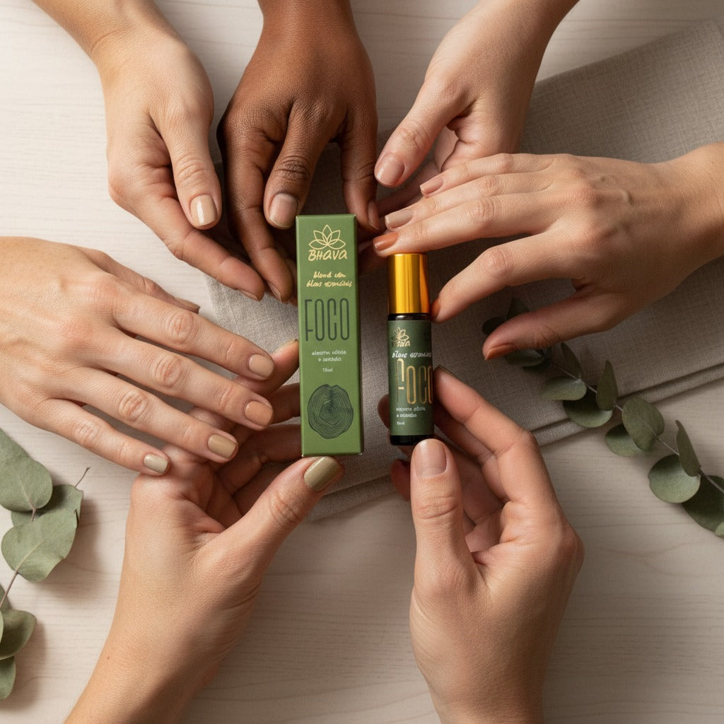 Roll-on blend aromático - Foco 10ml 100% natural