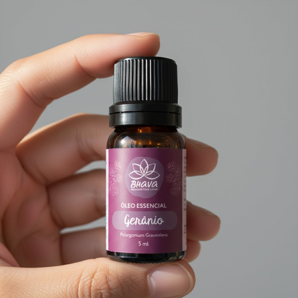 Óleo Essencial de Gerânio 05ml - 100% Puro